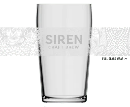 Siren Pattern Pint Glass