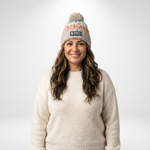 Knitted Bobble Hat - Milkshake Mix