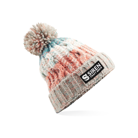Knitted Bobble Hat - Milkshake Mix