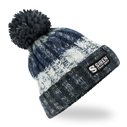 Knitted Bobble Hat - Morning Frost