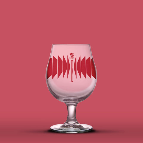 12th Anniversary Stemmed Glass