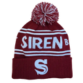 Siren Maroon Bobble Hat