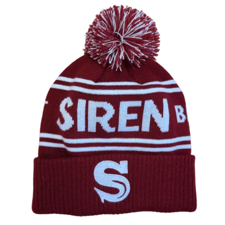 Siren Maroon Bobble Hat