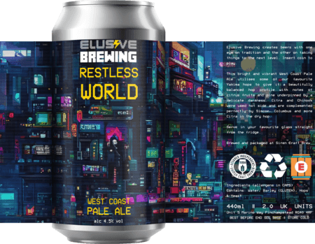Restless World West Coast Pale Ale | 4.5% | 440ml - Siren