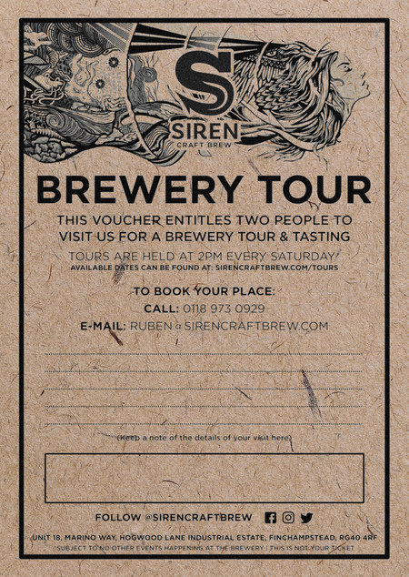 Brewery Tour Voucher