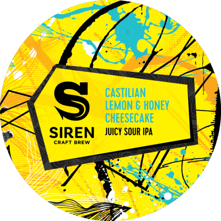 Castilian Lemon Honey Cheesecake Juicy Lemon Sour IPA | 6.2% | 440 - Siren