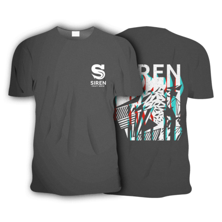 Siren Illusion Short Sleeve T-Shirt - Grey
