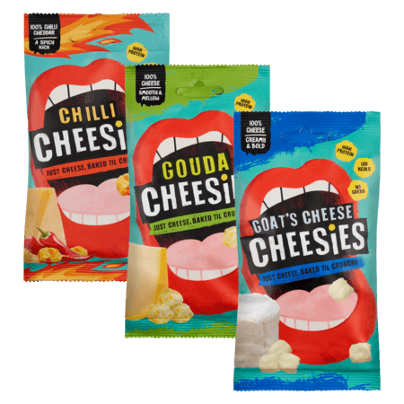 Cheesies 3 Pack - Chilli, Gouda, Goat's Cheese
