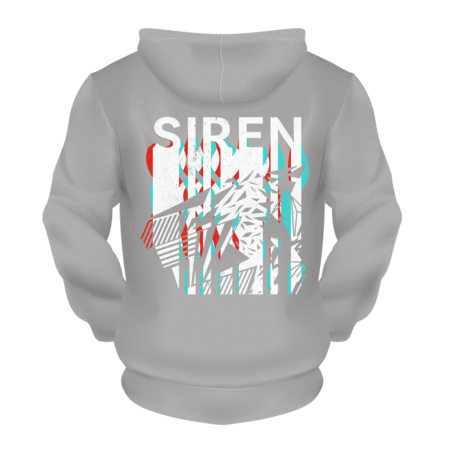 Grey Illusion Siren Pullover Hoodie - Siren
