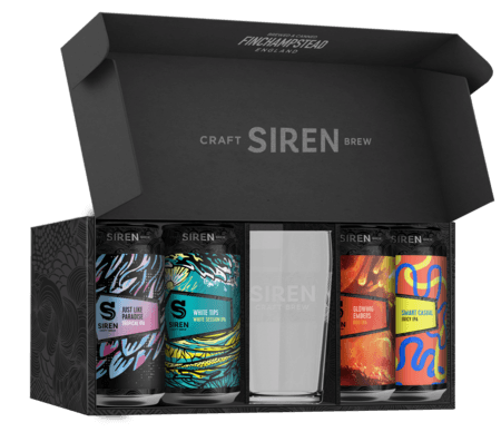 IPA Gift Pack  Gift Set | 4.5% - 6% | 4 x 440ml / 1 x Glass - Siren