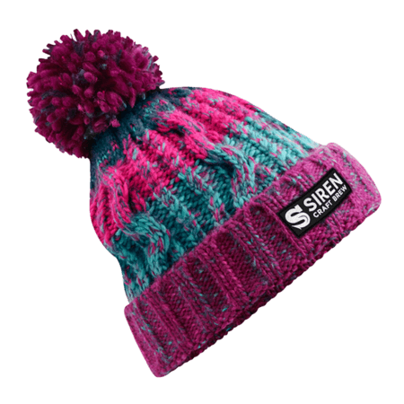 Knitted Bobble Hat - Winter Berries