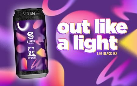 Out Like A Light Black IPA | 6% | 440ml - Siren