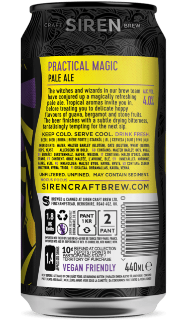 Practical Magic Pale Ale | 4% | 440ml - Siren