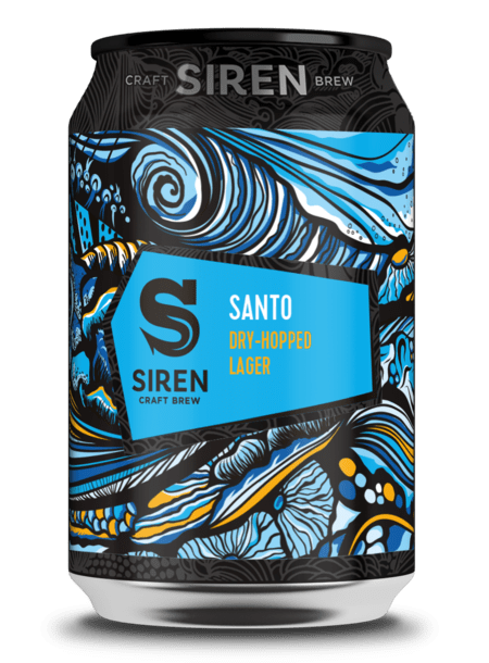 Santo Dry-Hopped Lager | 5% | 330ml - Siren