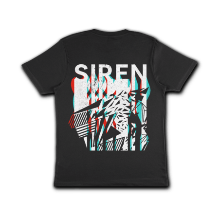Siren Illusion Tee - Ash Black - Siren