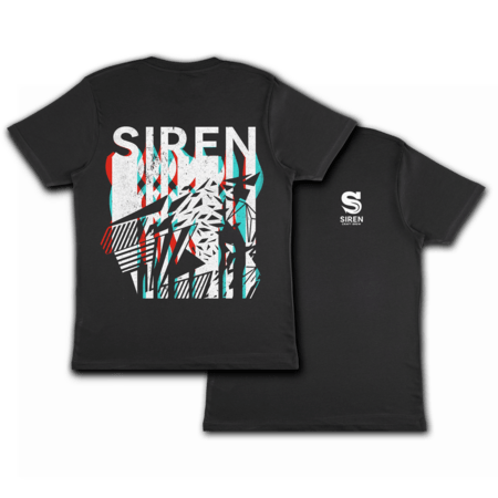 Siren Illusion Tee - Ash Black