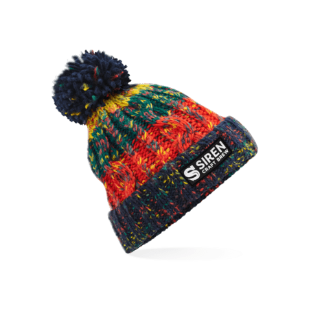 Siren Knitted Bobble Hat -  Crackling Campfire - Siren