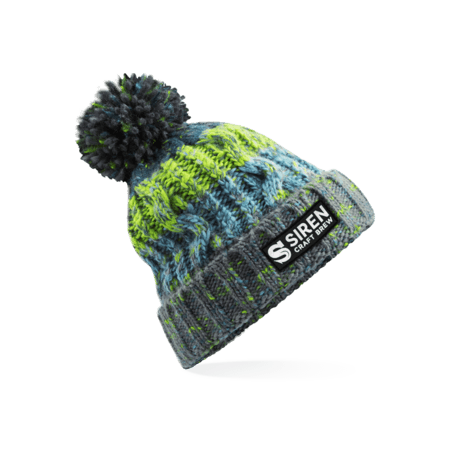 Siren Knitted Bobble Hat - Electric Grey