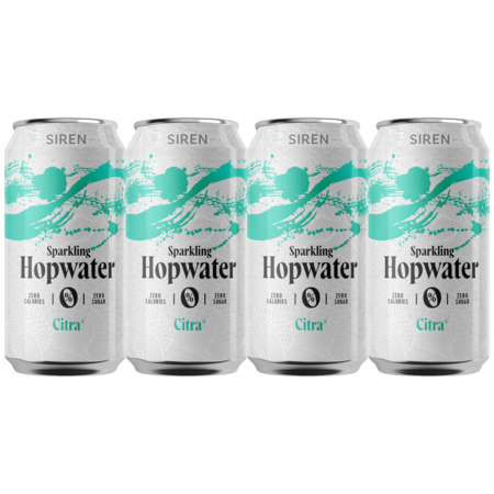 Citra Infused Sparkling Hopwater 4-Pack Hopwater | 0% | 440ml - Siren