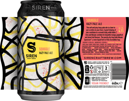 Squiggle Hazy Pale Ale | 4.7% | 440ml - Siren