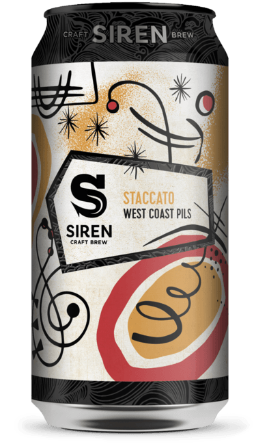 Staccato West Coast Pils | 5.8% | 440ml - Siren