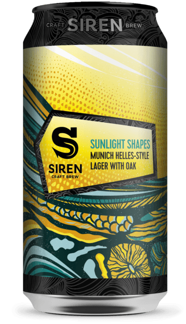 Sunlight Shapes Munich Helles-Style Lager with Oak | 6.5% | 440ml - Siren