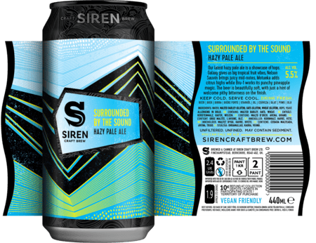 Surrounded by the Sound Hazy Pale Ale | 5.5% | 440ml - Siren
